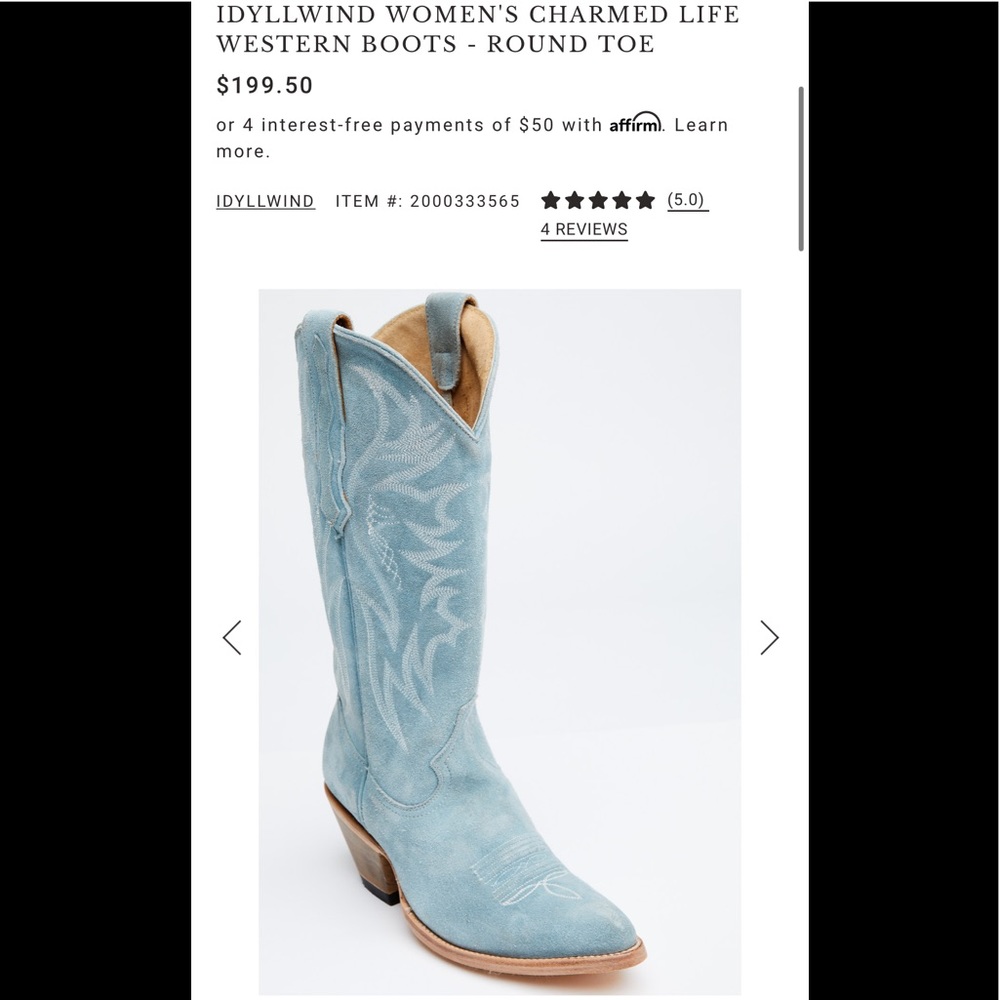 IDYLLWIND WOMEN'S CHARMED LIFE WESTERN BOOTS - ROUND TOE 🤠